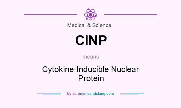 What does CINP mean? It stands for Cytokine-Inducible Nuclear Protein