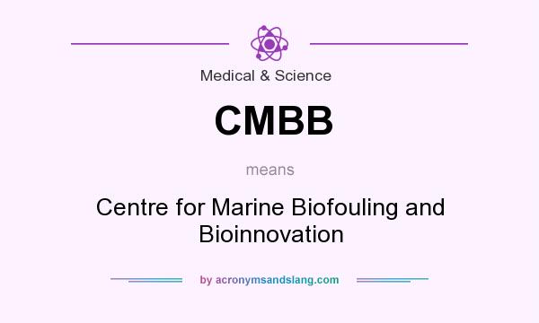 What does CMBB mean? It stands for Centre for Marine Biofouling and Bioinnovation