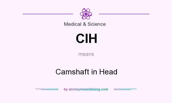 What does CIH mean? It stands for Camshaft in Head