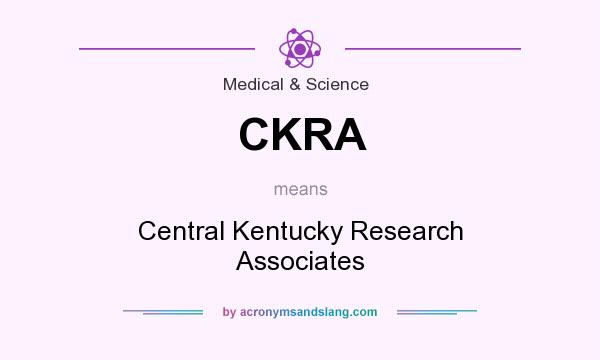 What does CKRA mean? It stands for Central Kentucky Research Associates