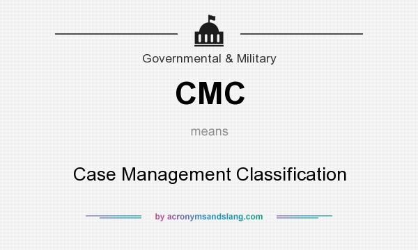 What does CMC mean? It stands for Case Management Classification