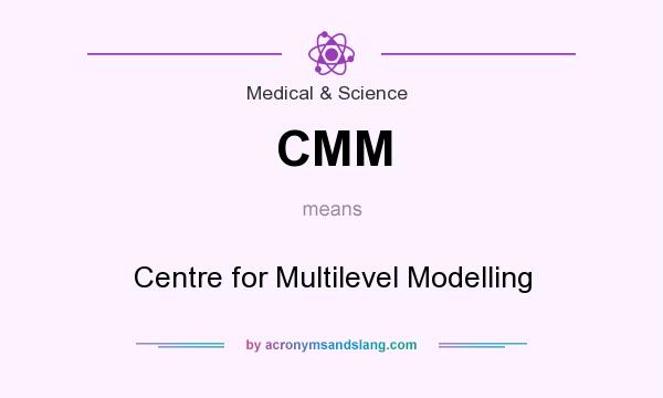 What does CMM mean? It stands for Centre for Multilevel Modelling