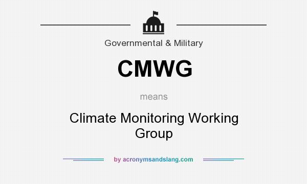 What does CMWG mean? It stands for Climate Monitoring Working Group