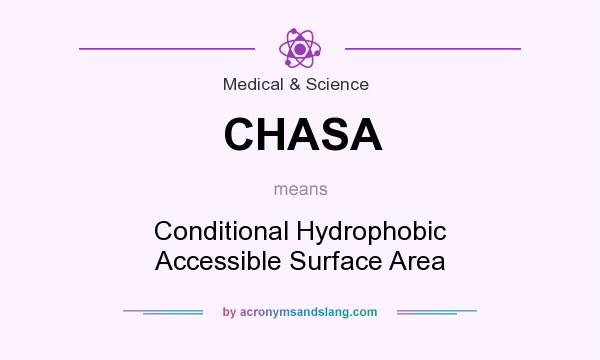 What does CHASA mean? It stands for Conditional Hydrophobic Accessible Surface Area