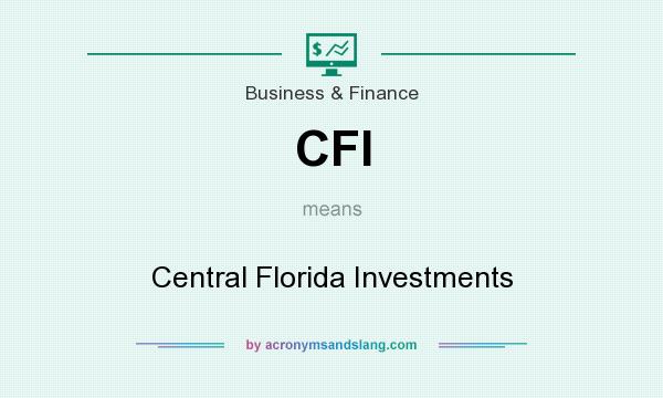 What does CFI mean? It stands for Central Florida Investments