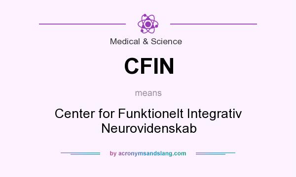 What does CFIN mean? It stands for Center for Funktionelt Integrativ Neurovidenskab