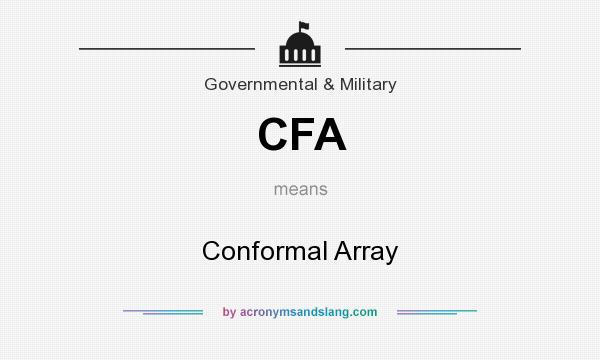 What does CFA mean? It stands for Conformal Array