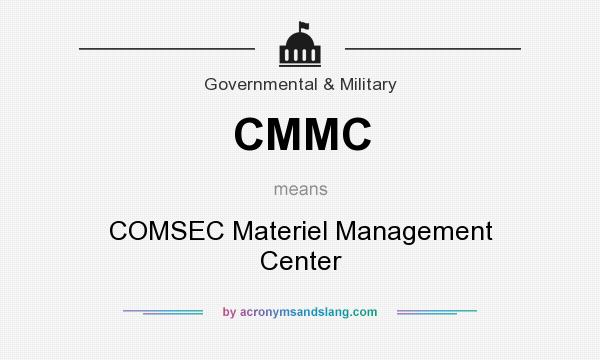 What does CMMC mean? It stands for COMSEC Materiel Management Center