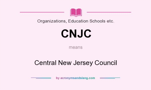 What does CNJC mean? It stands for Central New Jersey Council