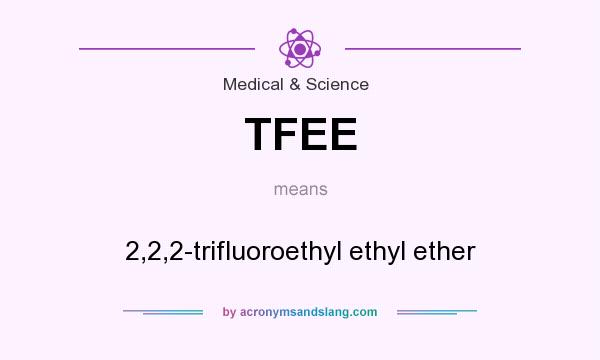 What does TFEE mean? It stands for 2,2,2-trifluoroethyl ethyl ether