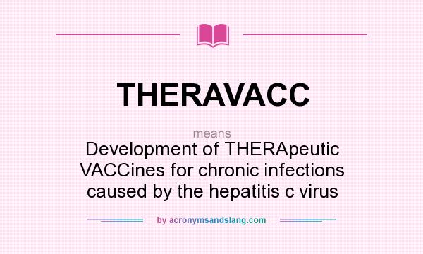 What does THERAVACC mean? It stands for Development of THERApeutic VACCines for chronic infections caused by the hepatitis c virus