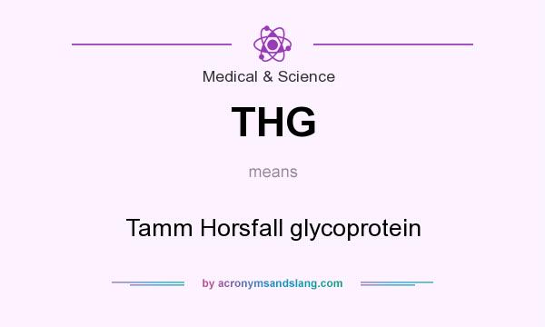 What does THG mean? It stands for Tamm Horsfall glycoprotein