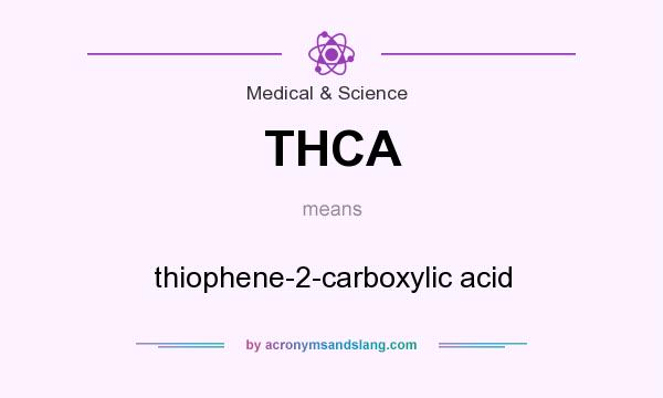 What does THCA mean? It stands for thiophene-2-carboxylic acid