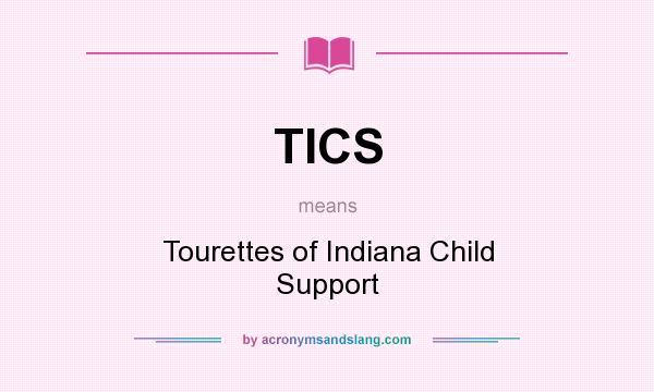 What does TICS mean? It stands for Tourettes of Indiana Child Support