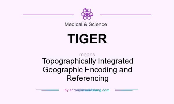 What does TIGER mean? It stands for Topographically Integrated Geographic Encoding and Referencing