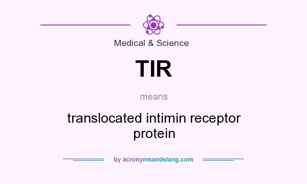 What does TIR mean? It stands for translocated intimin receptor protein