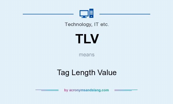 What does TLV mean? It stands for Tag Length Value