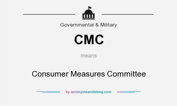 What does CMC mean? It stands for Consumer Measures Committee