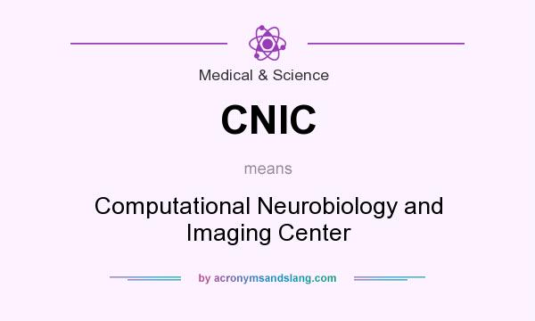 What does CNIC mean? It stands for Computational Neurobiology and Imaging Center