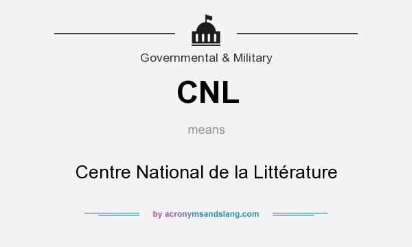 What does CNL mean? It stands for Centre National de la Littérature