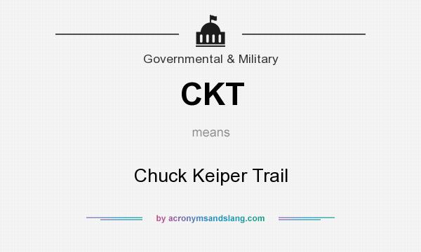 What does CKT mean? It stands for Chuck Keiper Trail