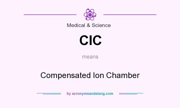 What does CIC mean? It stands for Compensated Ion Chamber