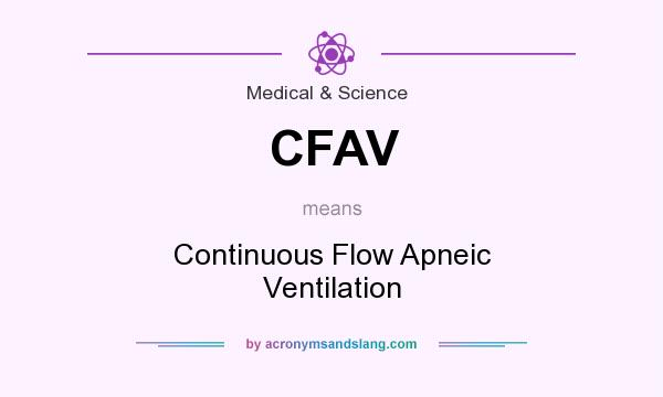 What does CFAV mean? It stands for Continuous Flow Apneic Ventilation
