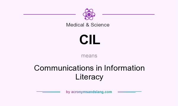 What does CIL mean? It stands for Communications in Information Literacy