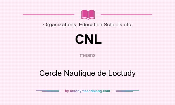 What does CNL mean? It stands for Cercle Nautique de Loctudy