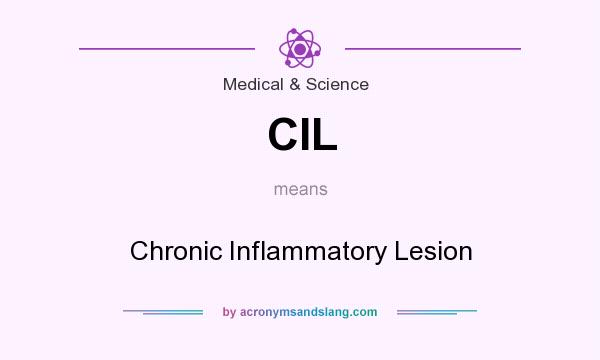 What does CIL mean? It stands for Chronic Inflammatory Lesion