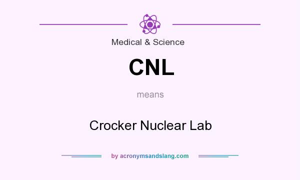 What does CNL mean? It stands for Crocker Nuclear Lab