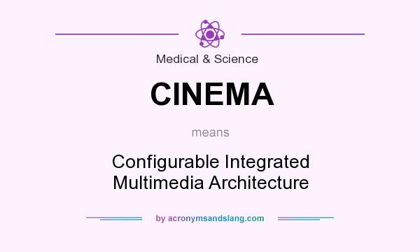 What does CINEMA mean? It stands for Configurable Integrated Multimedia Architecture