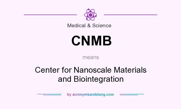 What does CNMB mean? It stands for Center for Nanoscale Materials and Biointegration