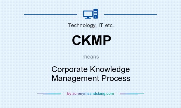 What does CKMP mean? It stands for Corporate Knowledge Management Process
