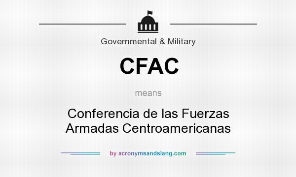 What does CFAC mean? It stands for Conferencia de las Fuerzas Armadas Centroamericanas