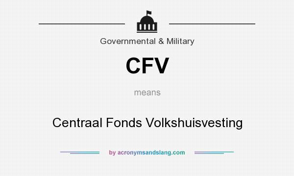 What does CFV mean? It stands for Centraal Fonds Volkshuisvesting