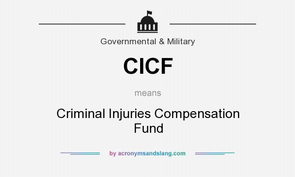 What does CICF mean? It stands for Criminal Injuries Compensation Fund