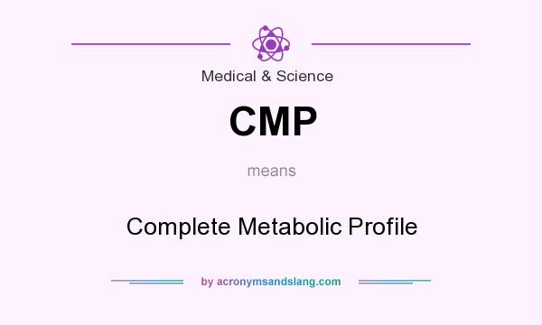What does CMP mean? It stands for Complete Metabolic Profile