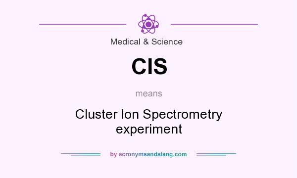 What does CIS mean? It stands for Cluster Ion Spectrometry experiment