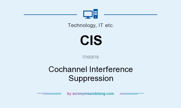 What does CIS mean? It stands for Cochannel Interference Suppression