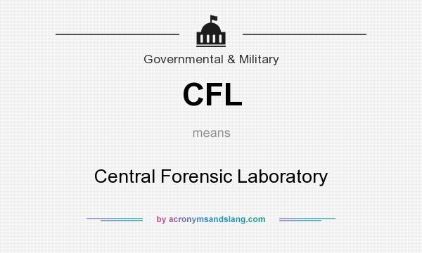 What does CFL mean? It stands for Central Forensic Laboratory