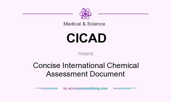 What does CICAD mean? It stands for Concise International Chemical Assessment Document