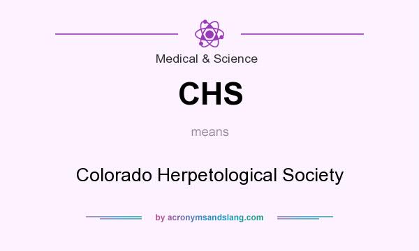 What does CHS mean? It stands for Colorado Herpetological Society