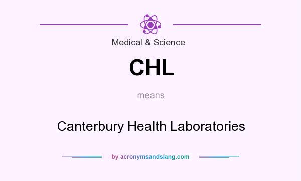 What does CHL mean? It stands for Canterbury Health Laboratories