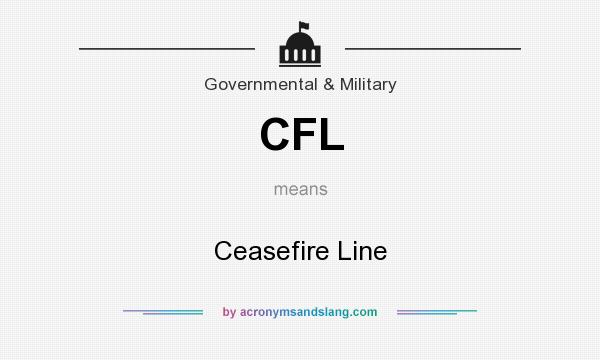 What does CFL mean? It stands for Ceasefire Line