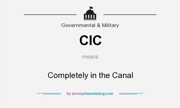 What does CIC mean? It stands for Completely in the Canal