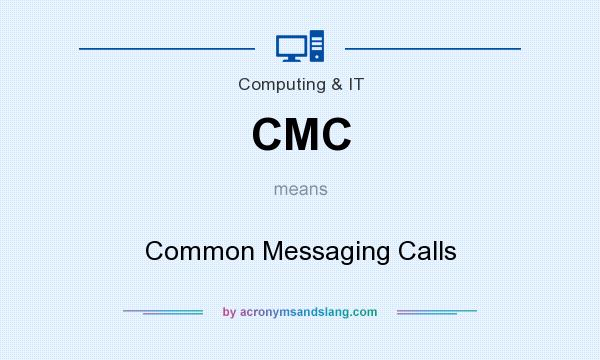 What does CMC mean? It stands for Common Messaging Calls