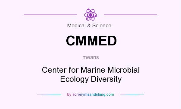 What does CMMED mean? It stands for Center for Marine Microbial Ecology Diversity