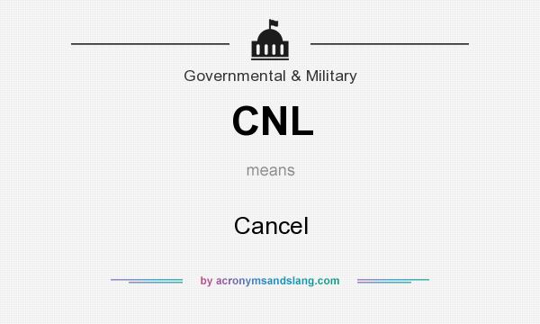 What does CNL mean? It stands for Cancel