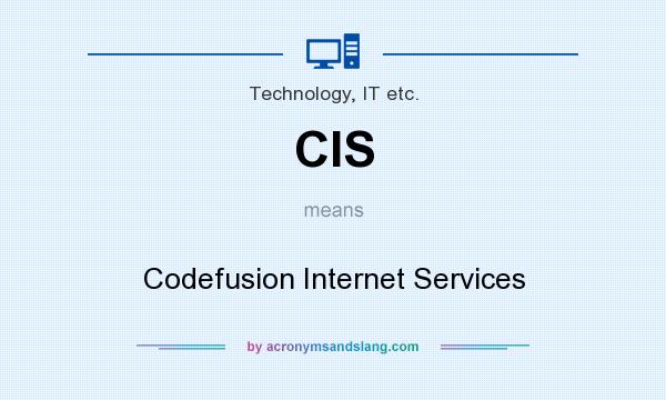 What does CIS mean? It stands for Codefusion Internet Services